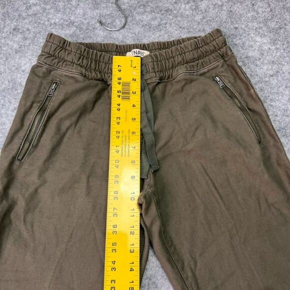 Aritzia TNA Joggers Womens 4 Green Smocked Pants Drawstrings Athleisure - Picture 10 of 16